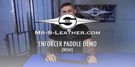 The Enforcer Heavy Leather Paddle